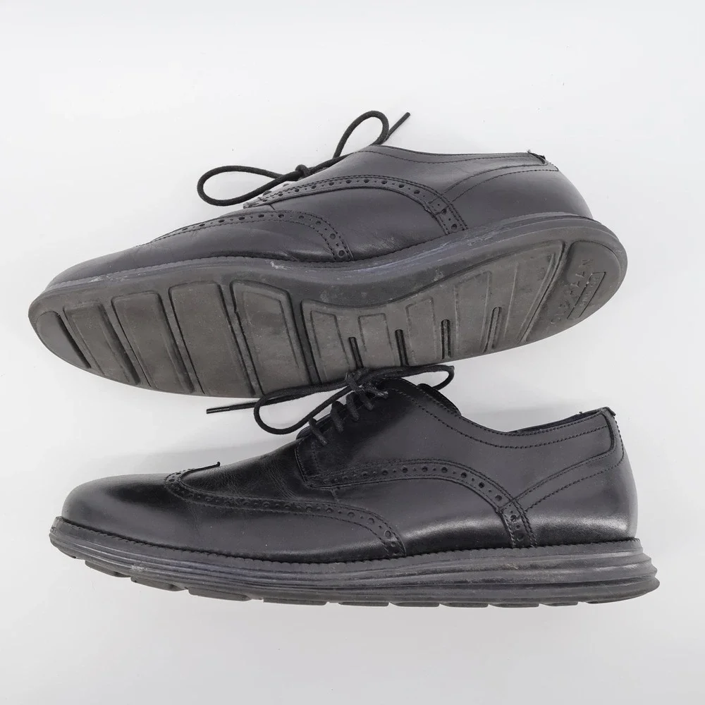 Cole Haan Original Grand Wingtip Oxford Black Mens‎ 11.5 M